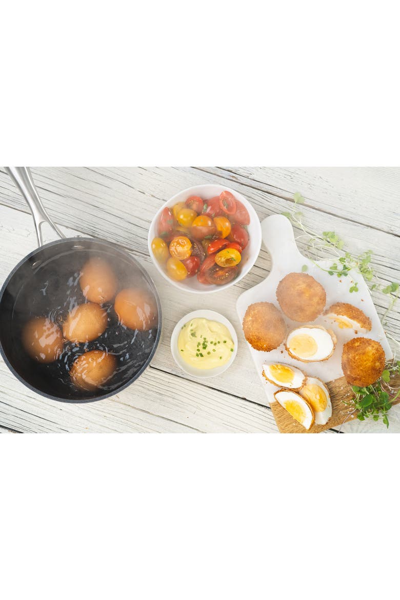 Professional 3.25 Quart Saucepan With Lid, Alternate, color, Black