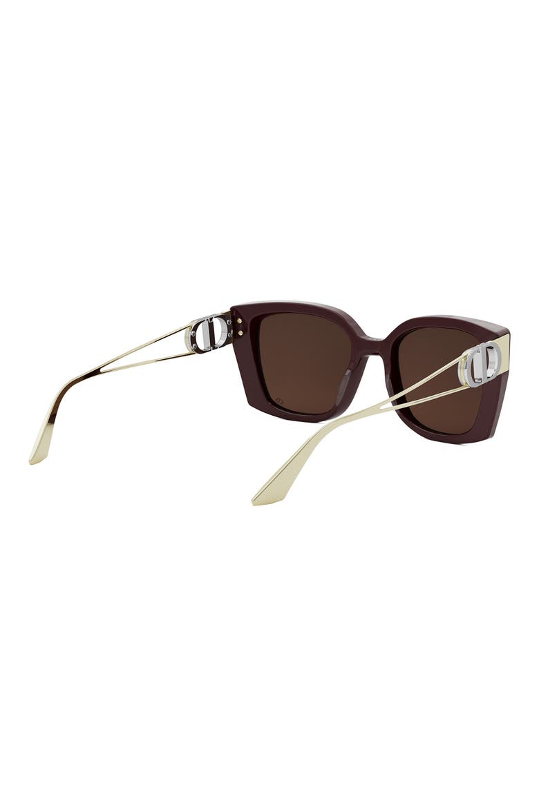 30Montaigne S13I 53mm Square Sunglasses, Alternate, color, SHINY BORDEAUX / BORDEAUX
