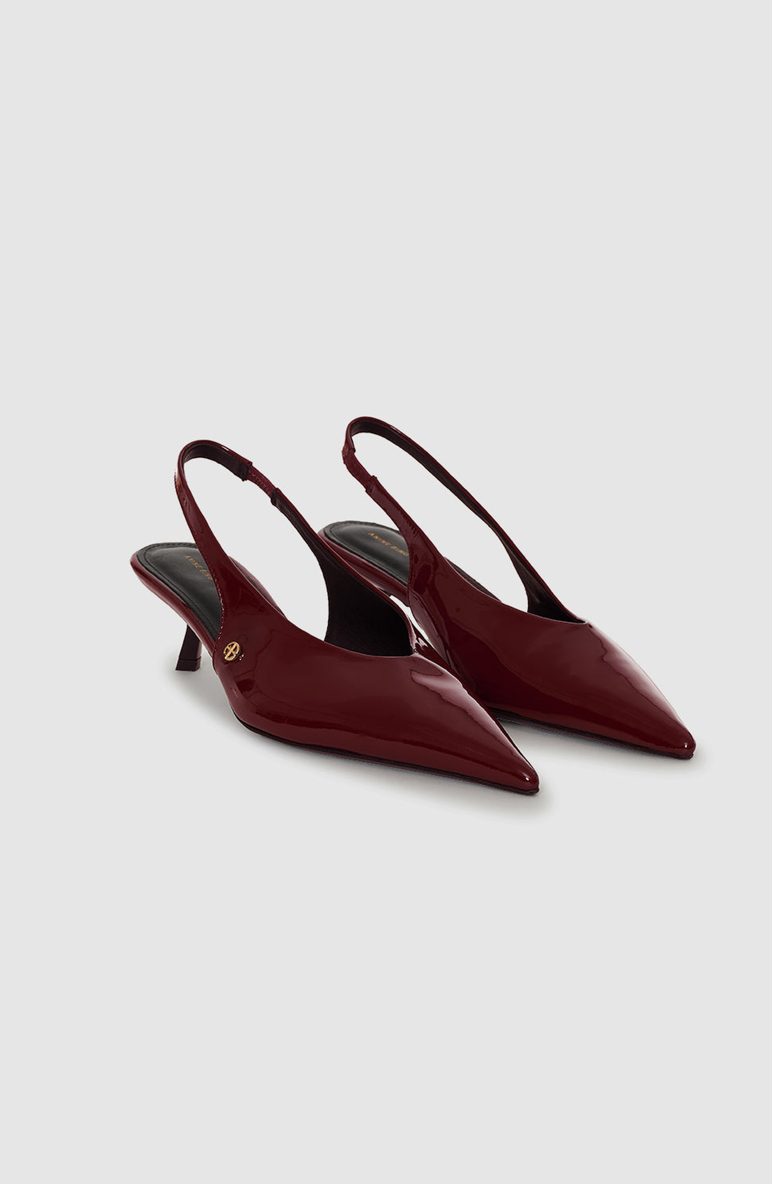 ANINE BING Hilda Slingback Pumps, Main, color, Burgundy