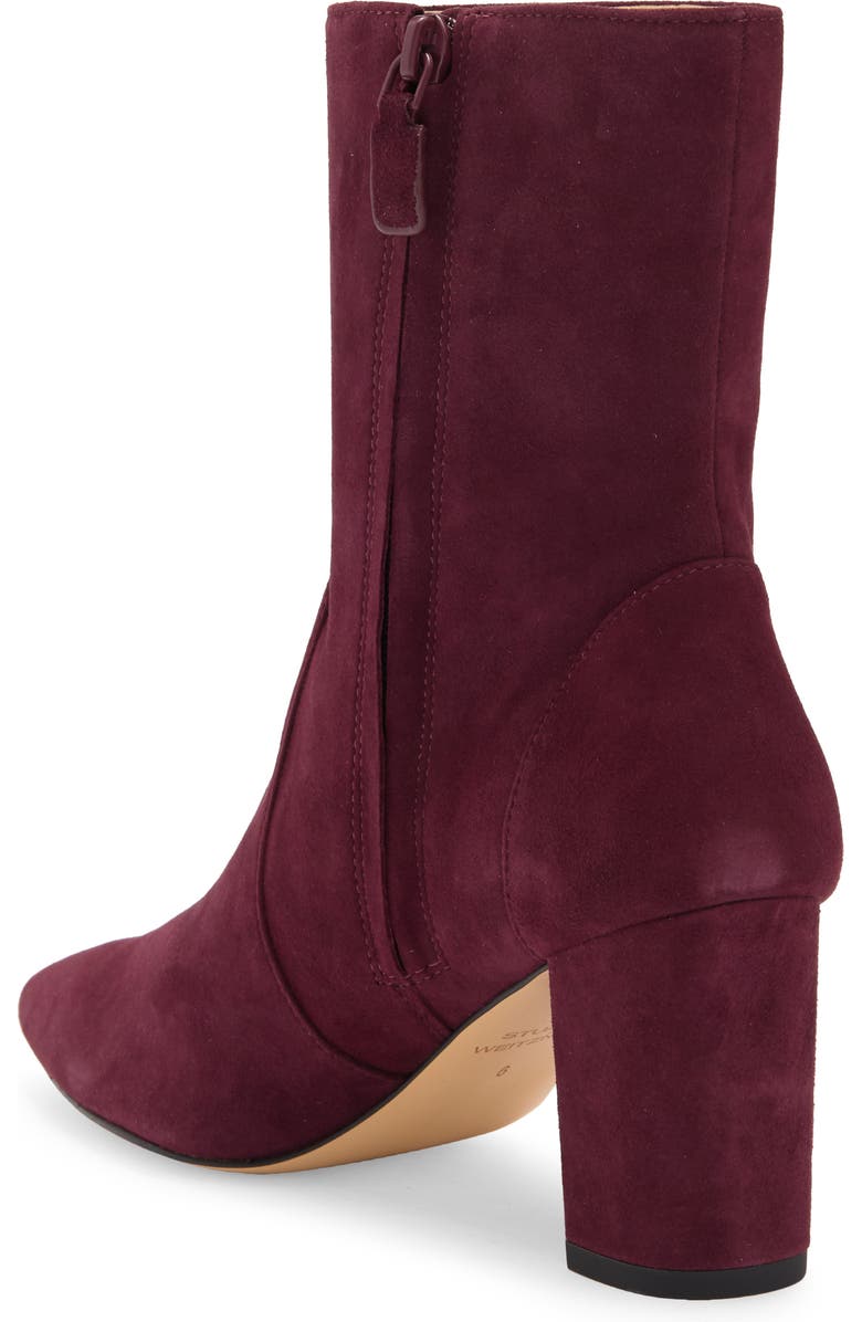 Stuart Weitzman Renegade Block Heel Bootie, Alternate, color, Cabernet