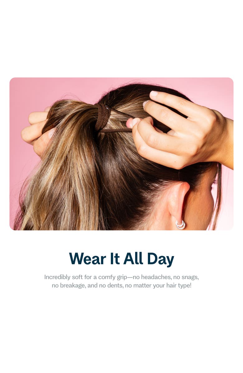 Gimme Beauty Extra Fine Hair Bands, Alternate, color, Dark Brown