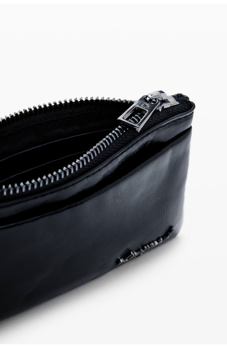 Desigual Small Charm Wallet, Alternate, color, Black