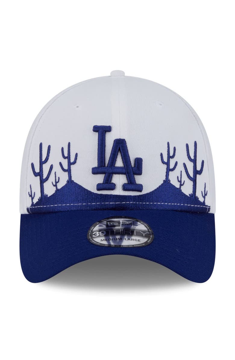 New Era Men's New Era  White/Royal Los Angeles Dodgers 2025 Spring Training Landscape 39THIRTY Flex Hat, Alternate, color, 