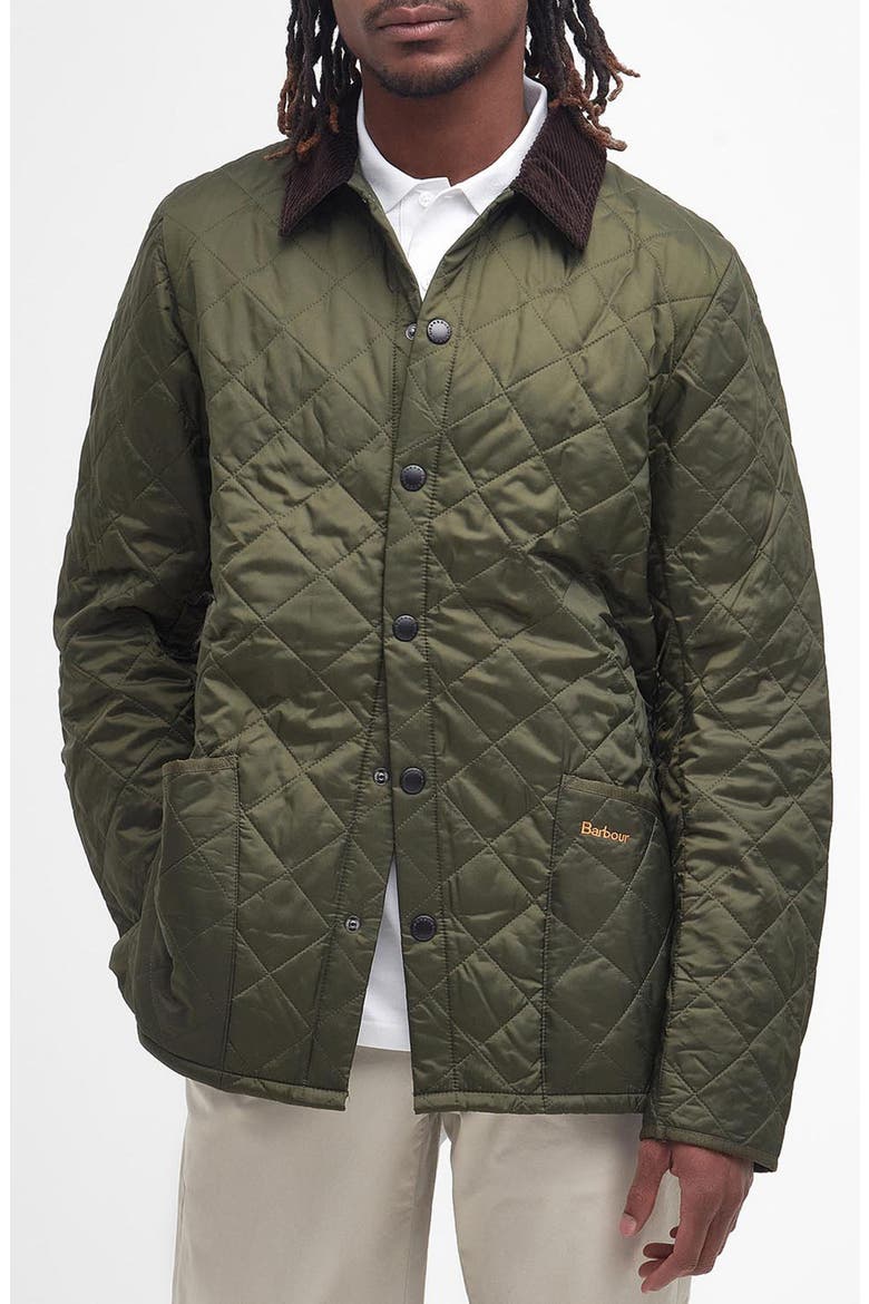 Heritage Liddesdale Quilted Jacket, Main, color, OLIVE