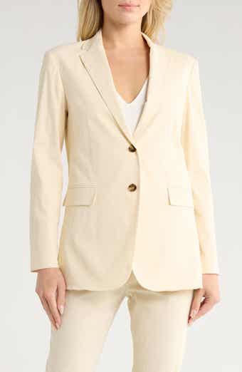 Theory Two Button Linen Blend Blazer