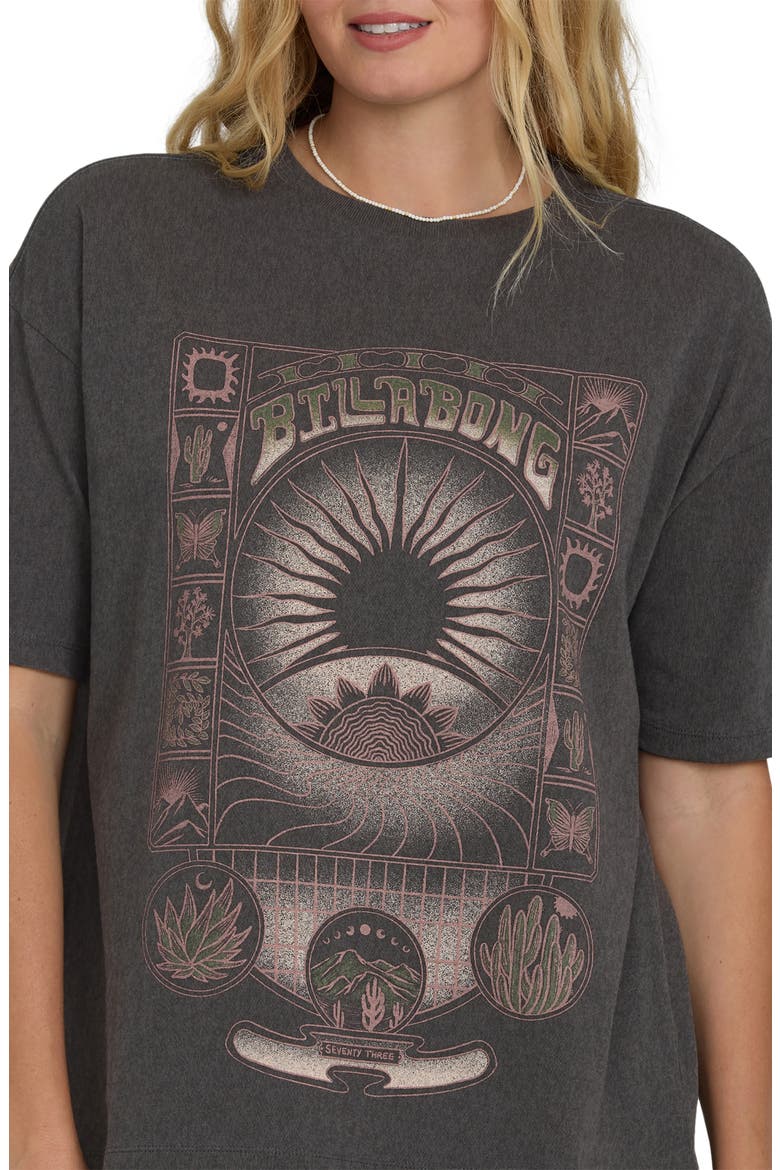 Natural Collection Oversize Graphic T-Shirt, Alternate, color, OFF BLACK