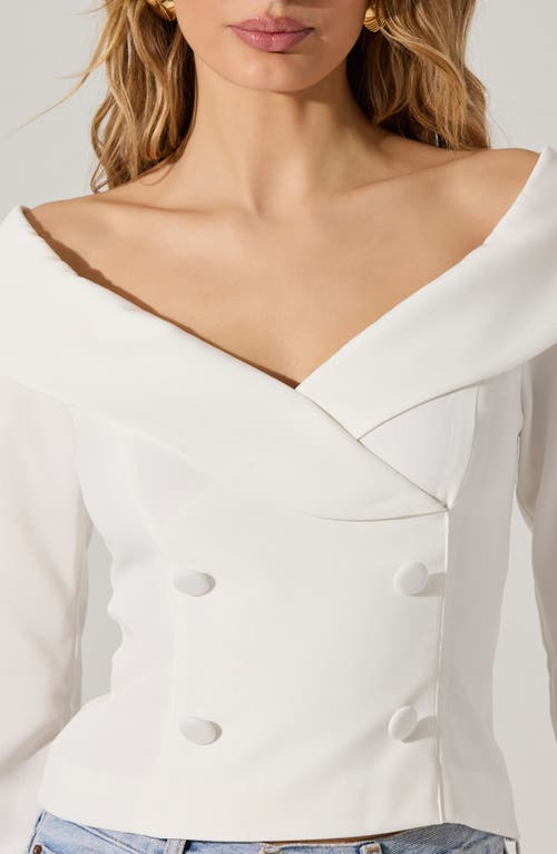 ASTR ASTR THE LABEL OFF THE SHOULDER SUIT TOP