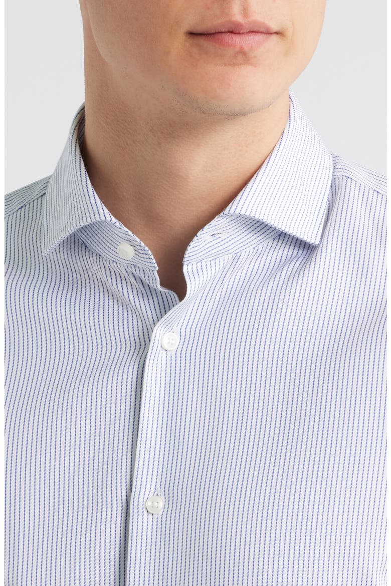 Hank Slim Fit Dress Shirt, Alternate, color, BRIGHT BLUE
