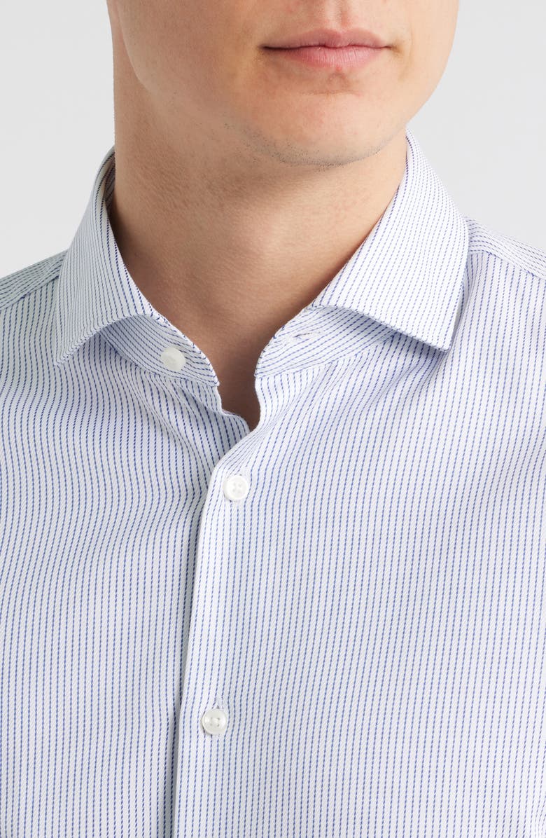 BOSS Hank Slim Fit Dress Shirt, Alternate, color, Bright Blue