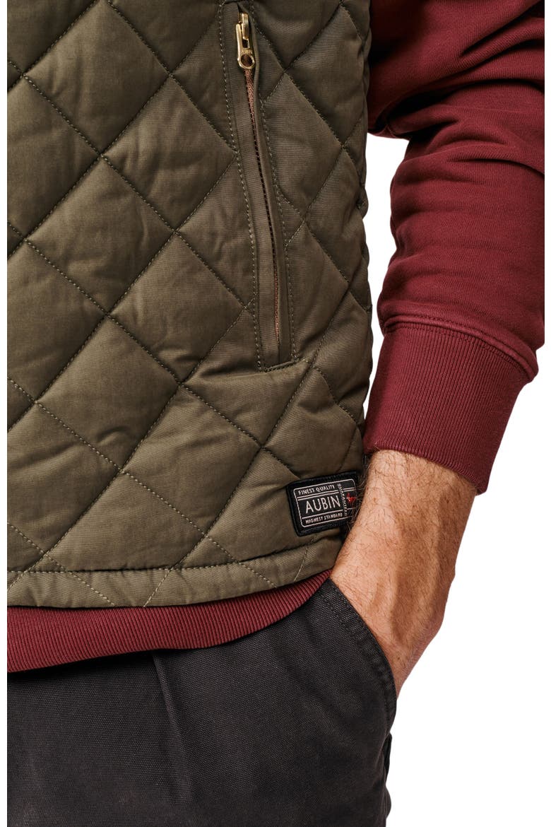 Anwick Quilted Gilet Vest, Alternate, color, Washed Khaki