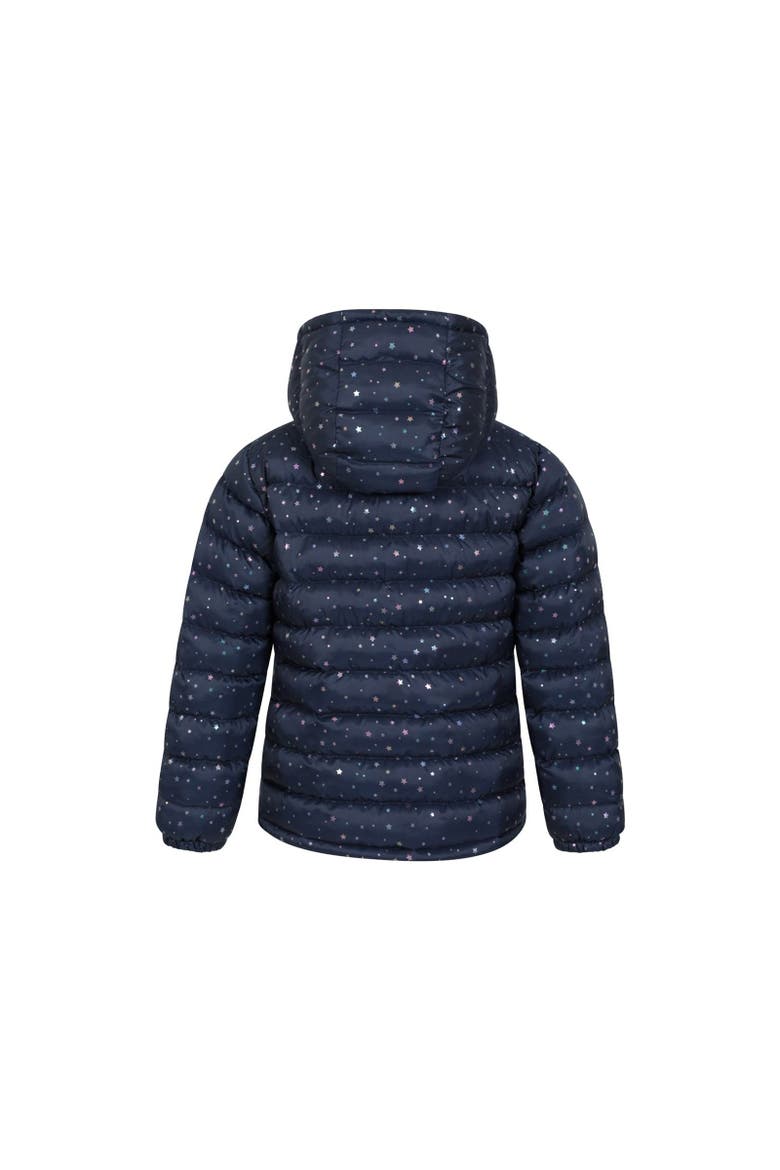 Childrens/Kids Seasons Stars Padded Jacket, Alternate, color, Blue and White