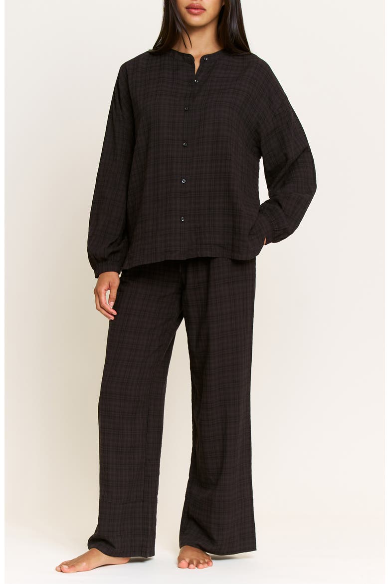 Good Life Pajamas, Main, color, BOULDER GREY PLAID