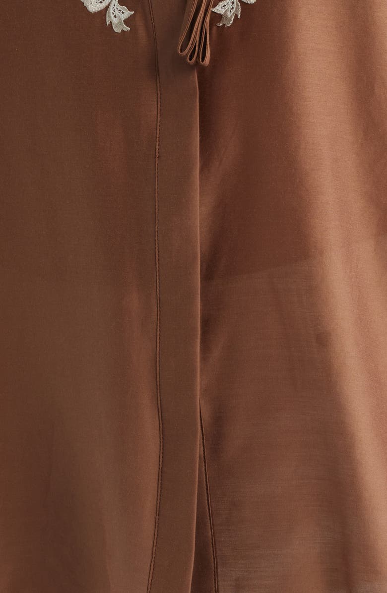 KOBI HALPERIN Franki Embroidered Cotton & Silk Top, Alternate, color, Cacao