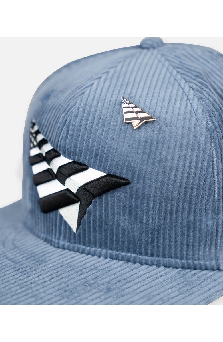PAPER PLANES The Original Crown 9FIFTY Corduroy Snapback Cap, Alternate, color, Steel Blue