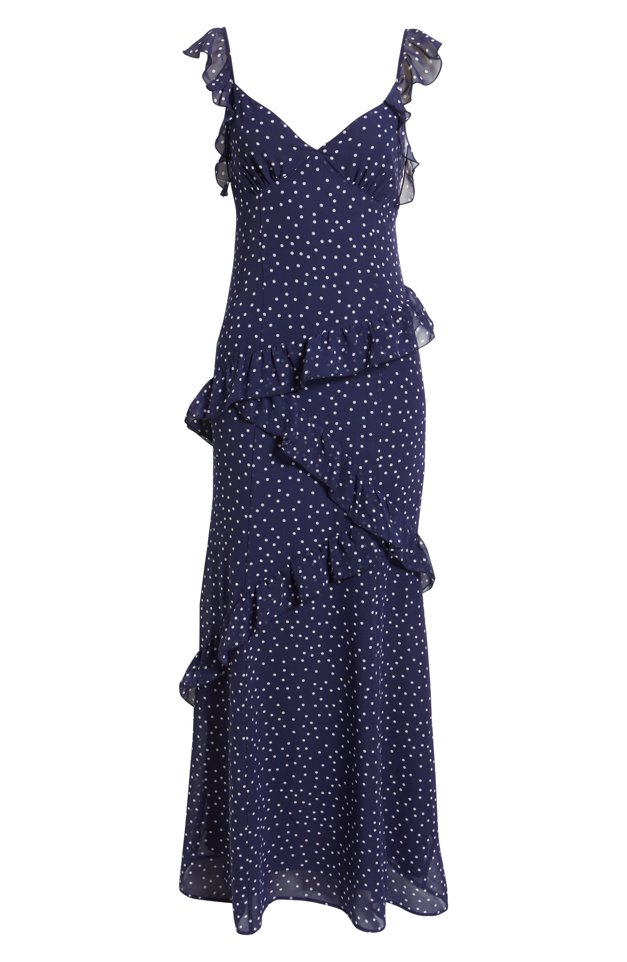 Asymmetric Ruffle Tiered Maxi Dress (Women) | Nordstrom