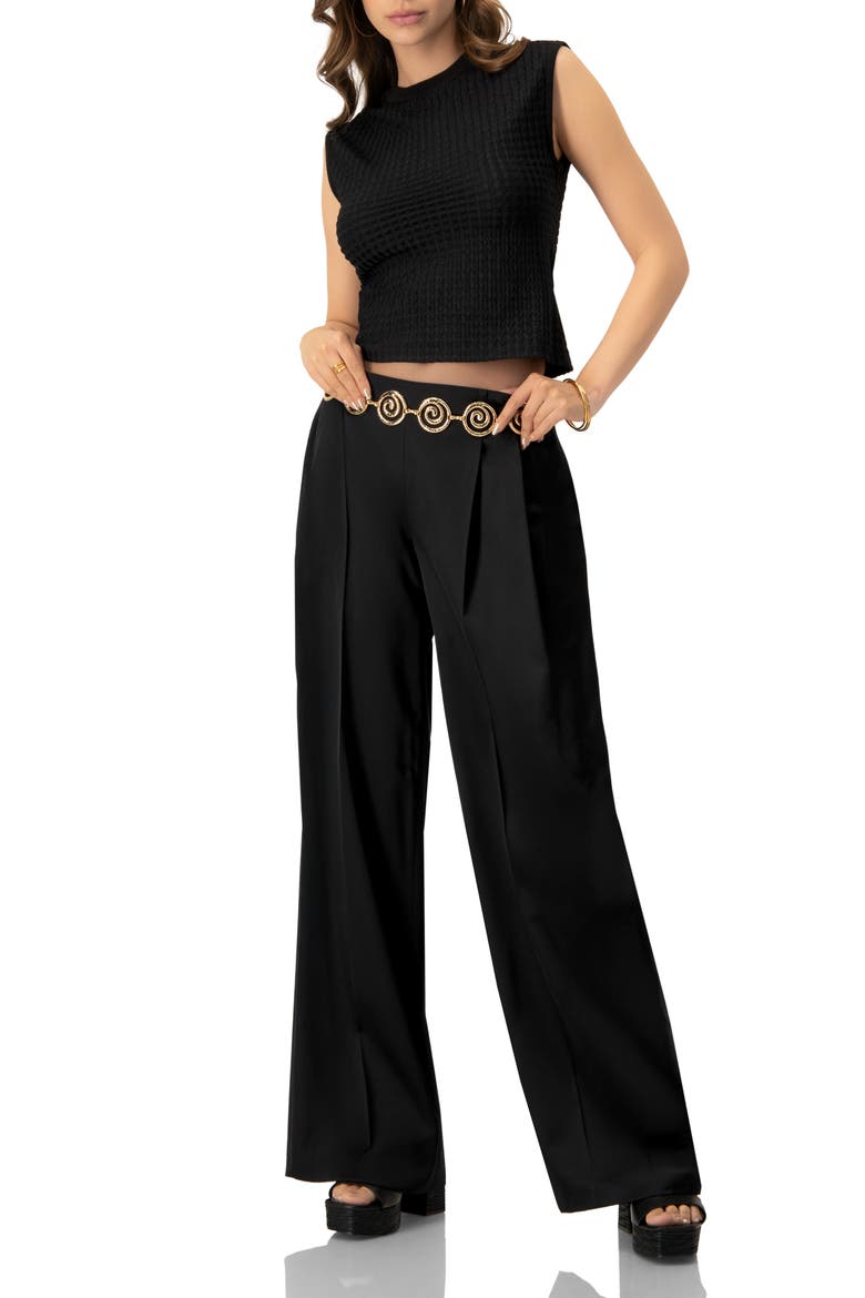 Sleeveless Knitted Top, Alternate, color, Black
