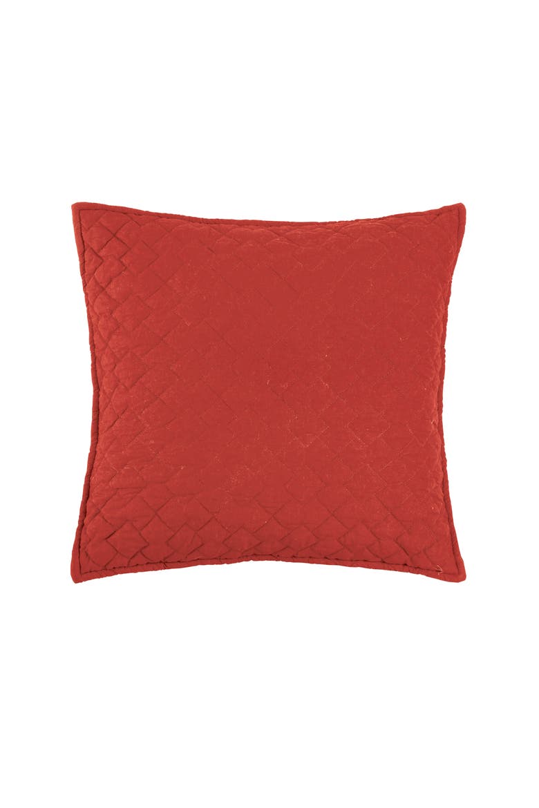Regent Quilted Pillow, Main, color, Orange