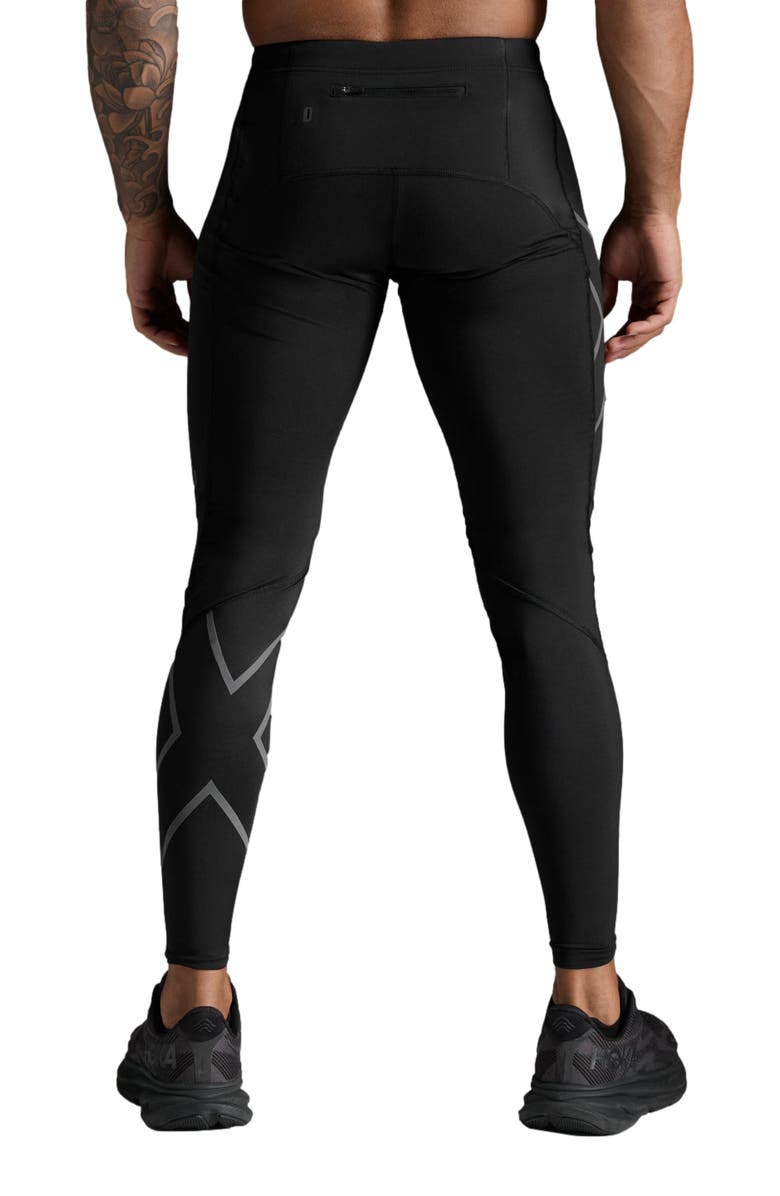 2XU Men's Ignition Shield Compression Tights, Alternate, color, Black/Black Reflective