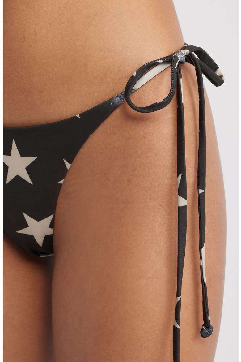 Belle Side Tie Bikini Bottoms, Alternate, color, STAR