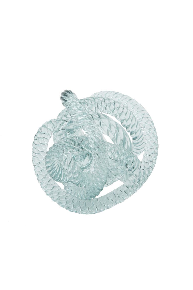 Small Light Blue Glass Knot, Main, color, Blue