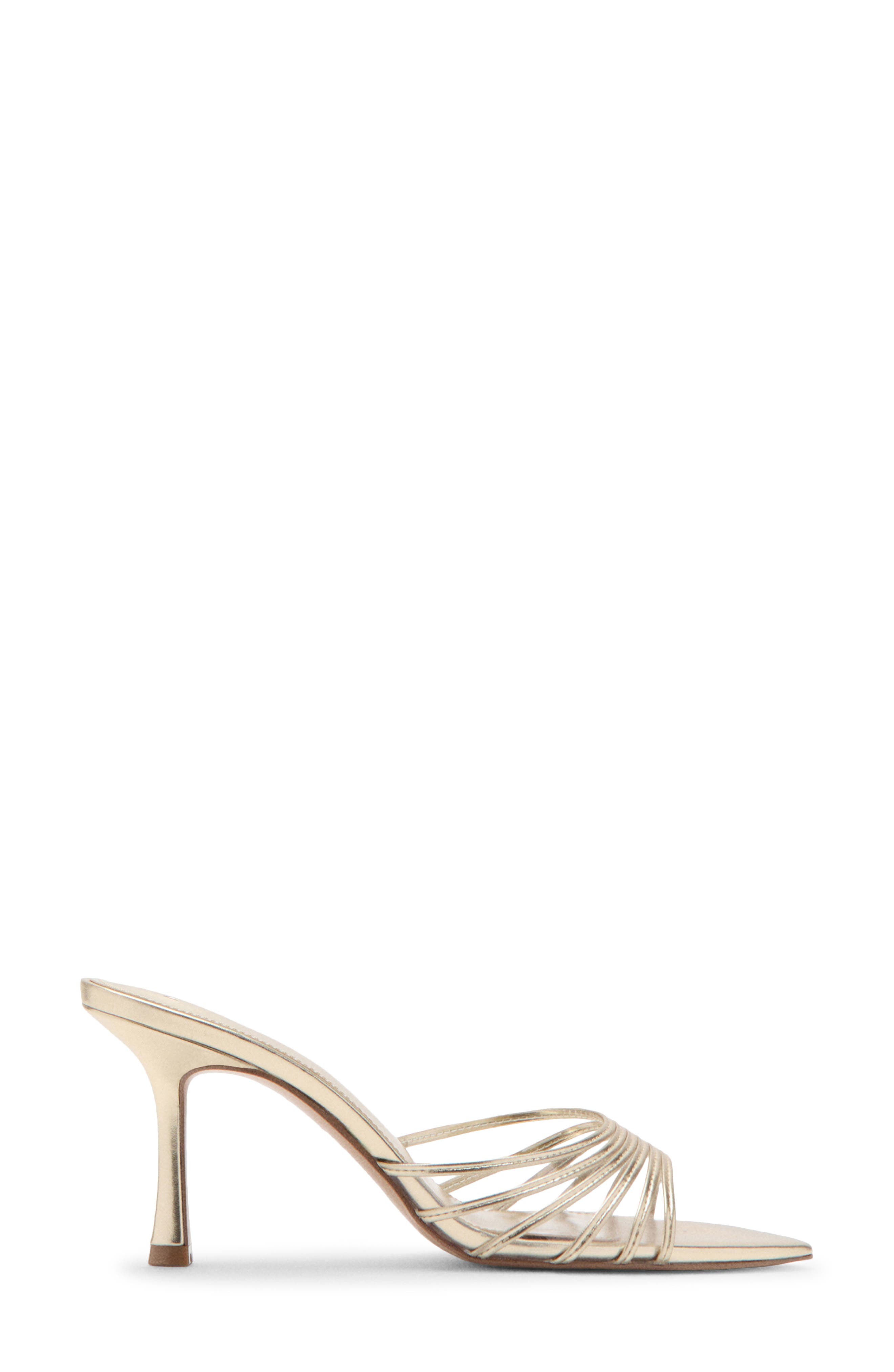Pointed Toe Slide Sandal, Alternate, color, GOLD