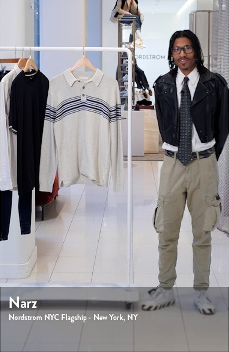 Chest Stripe Long Sleeve Polo, sales video thumbnail