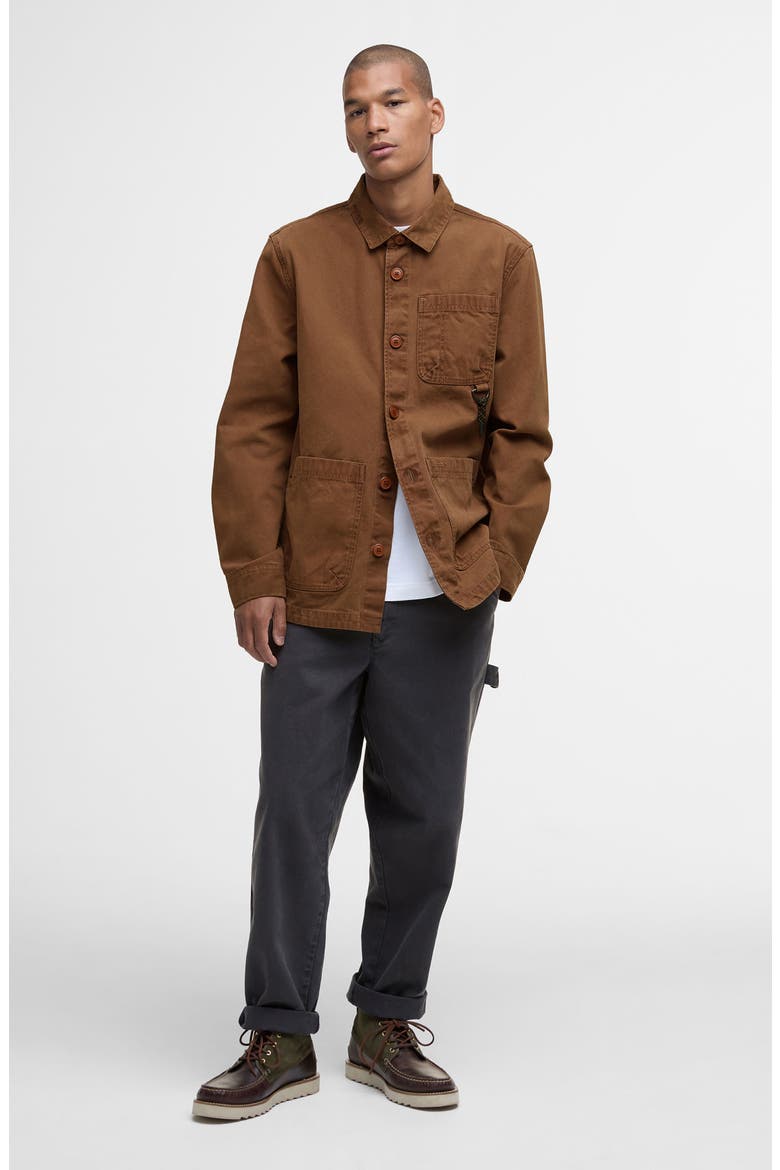 Bowland Cotton Canvas Chore Coat, Alternate, color, UMBER