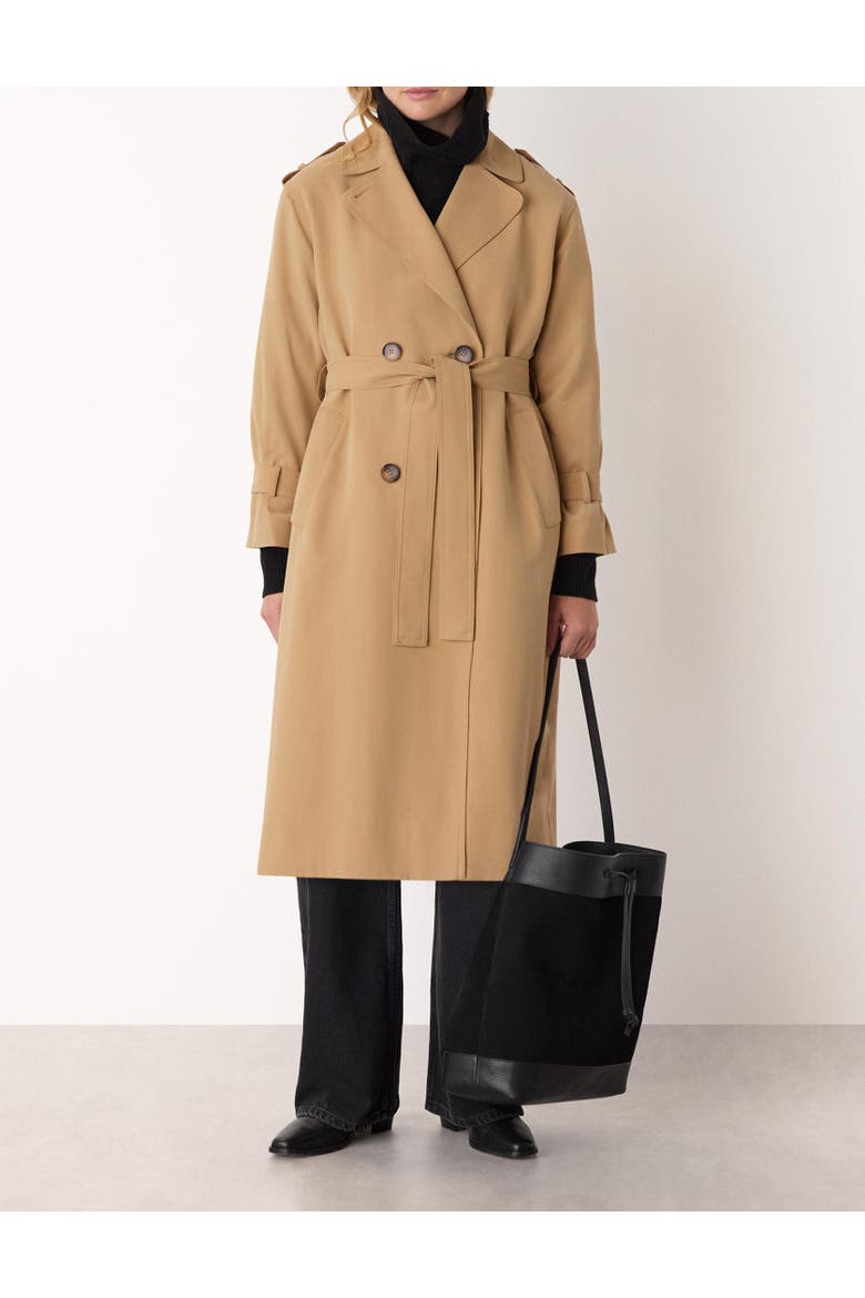 Riley Trench Coat, Alternate, color, Neutral