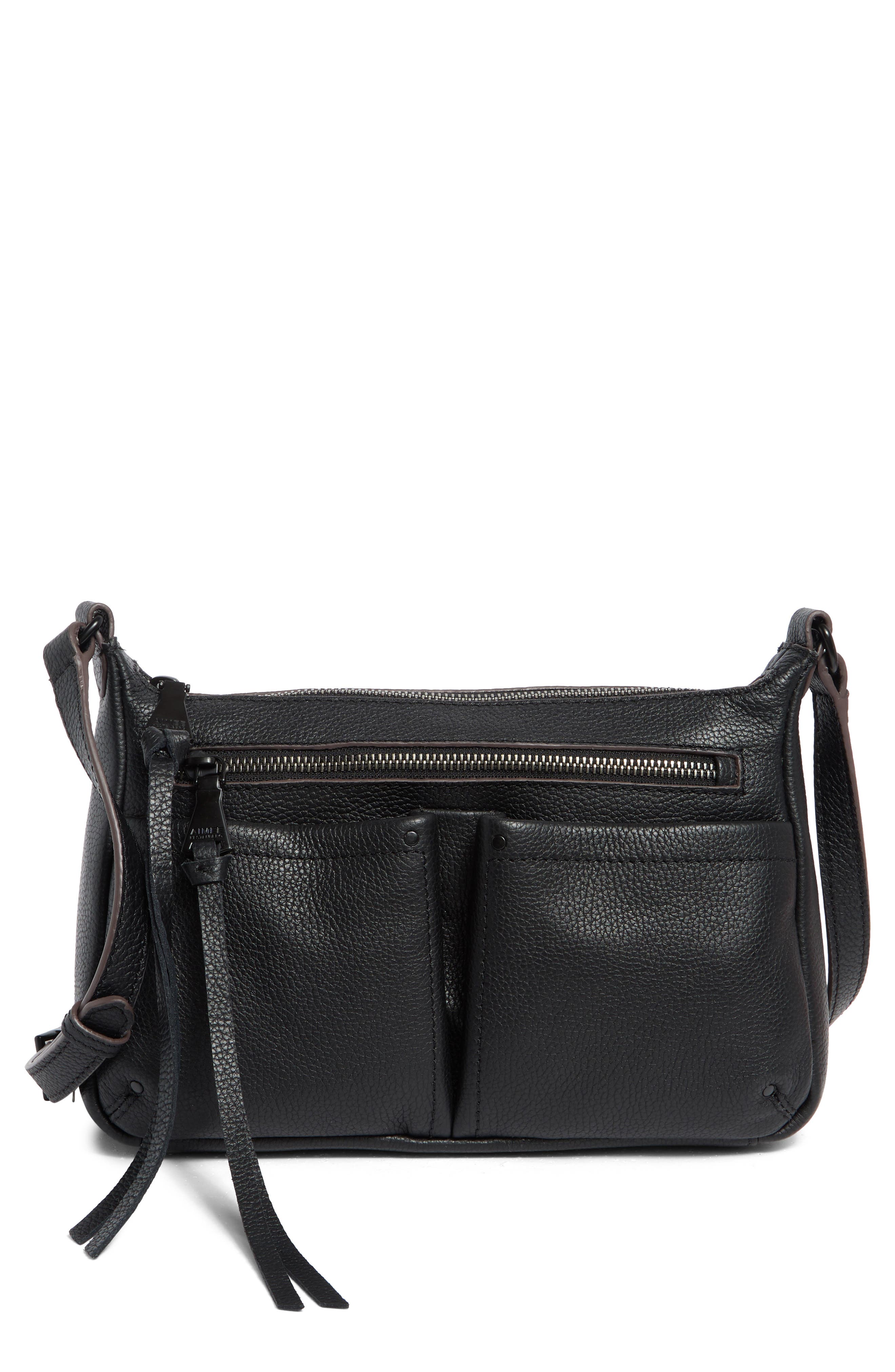 AIMEE Vistas Leather Crossbody Bag, Main, color, 