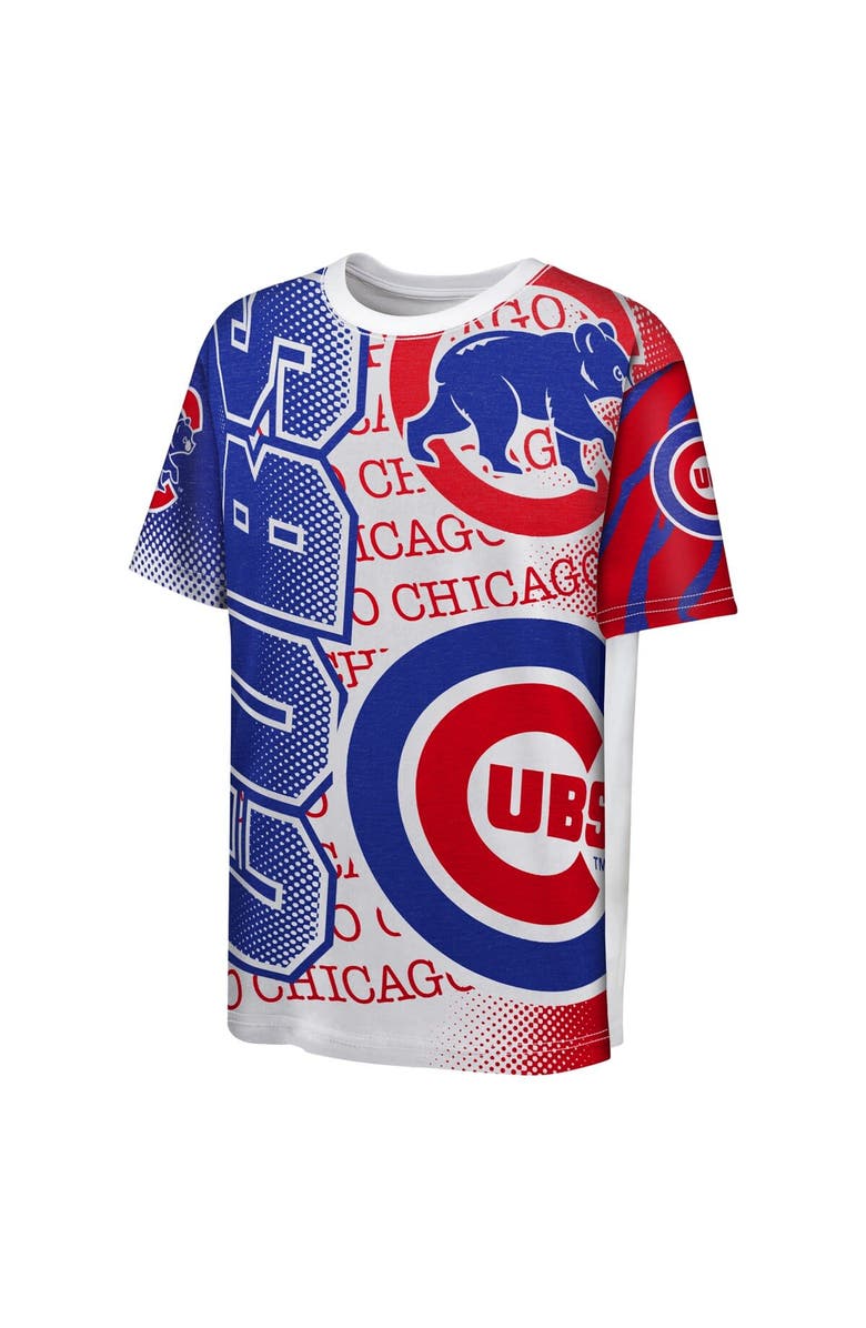 Outerstuff Youth White Chicago Cubs Impact Hit Bold T-Shirt, Alternate, color, 