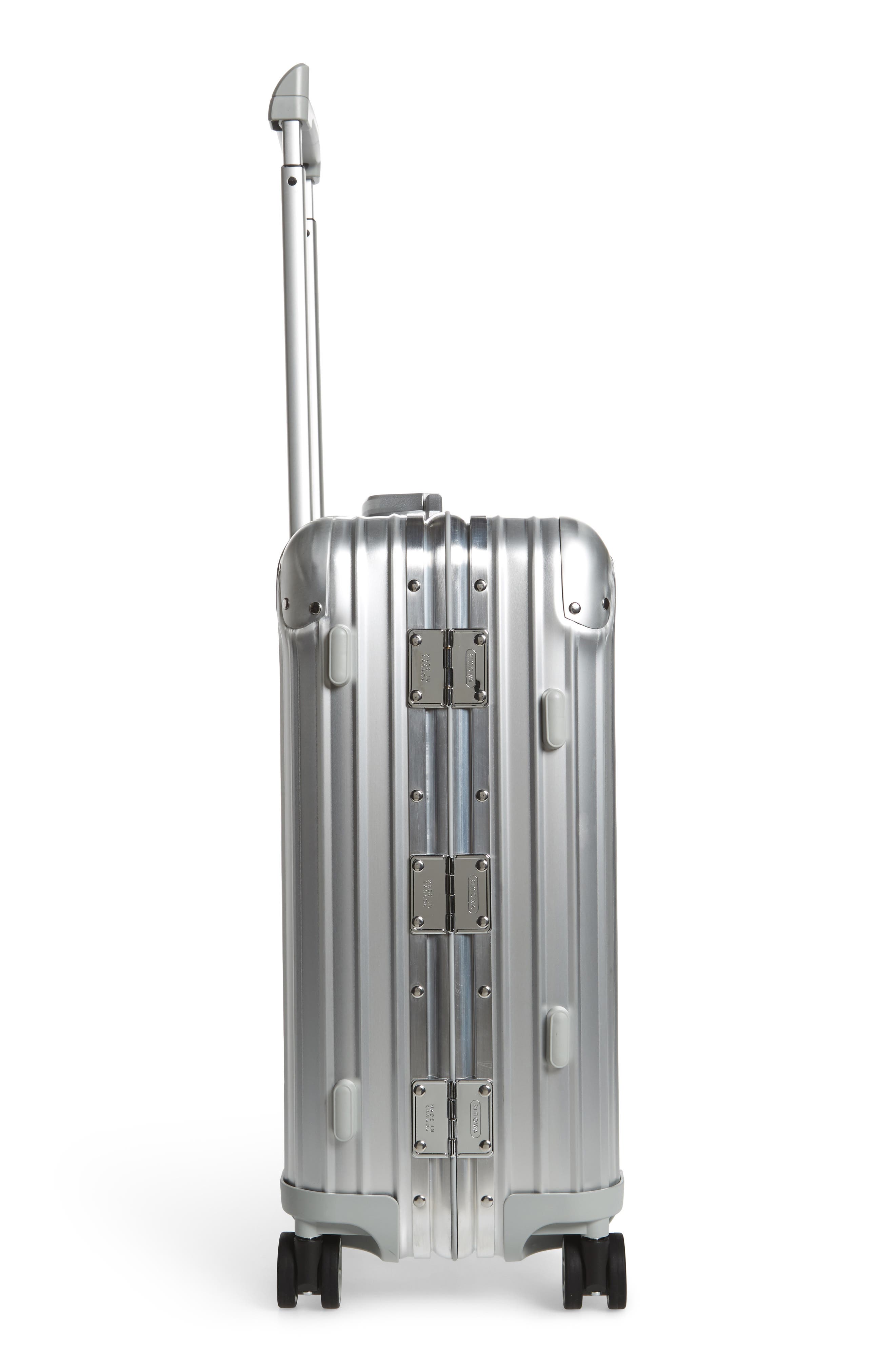 RIMOWA Topas 22-Inch Cabin Multiwheel<sup>®</sup> Aluminum Carry-On, Alternate, color, 