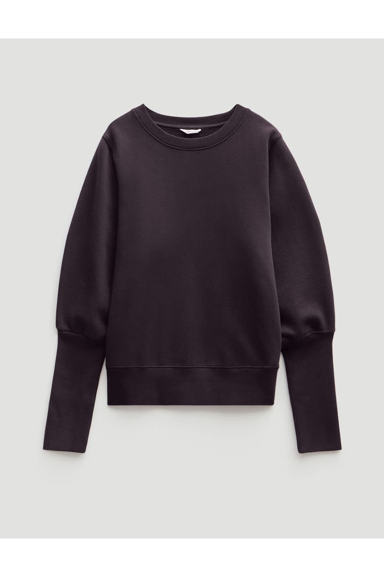 Puff Sleeve Sweatshirt, Alternate, color, Burgundy Purple