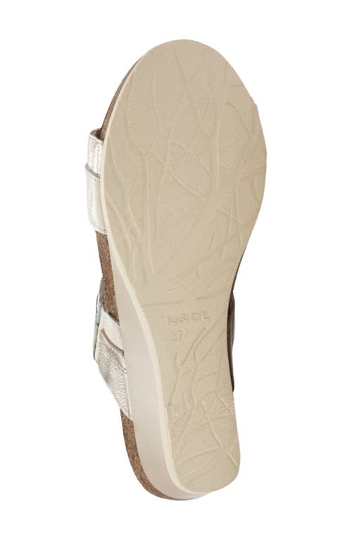 Naot Royalty Slide Sandal In Gold