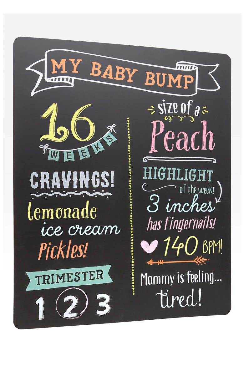 Pregnancy Chalkboard, Alternate, color, BLACK