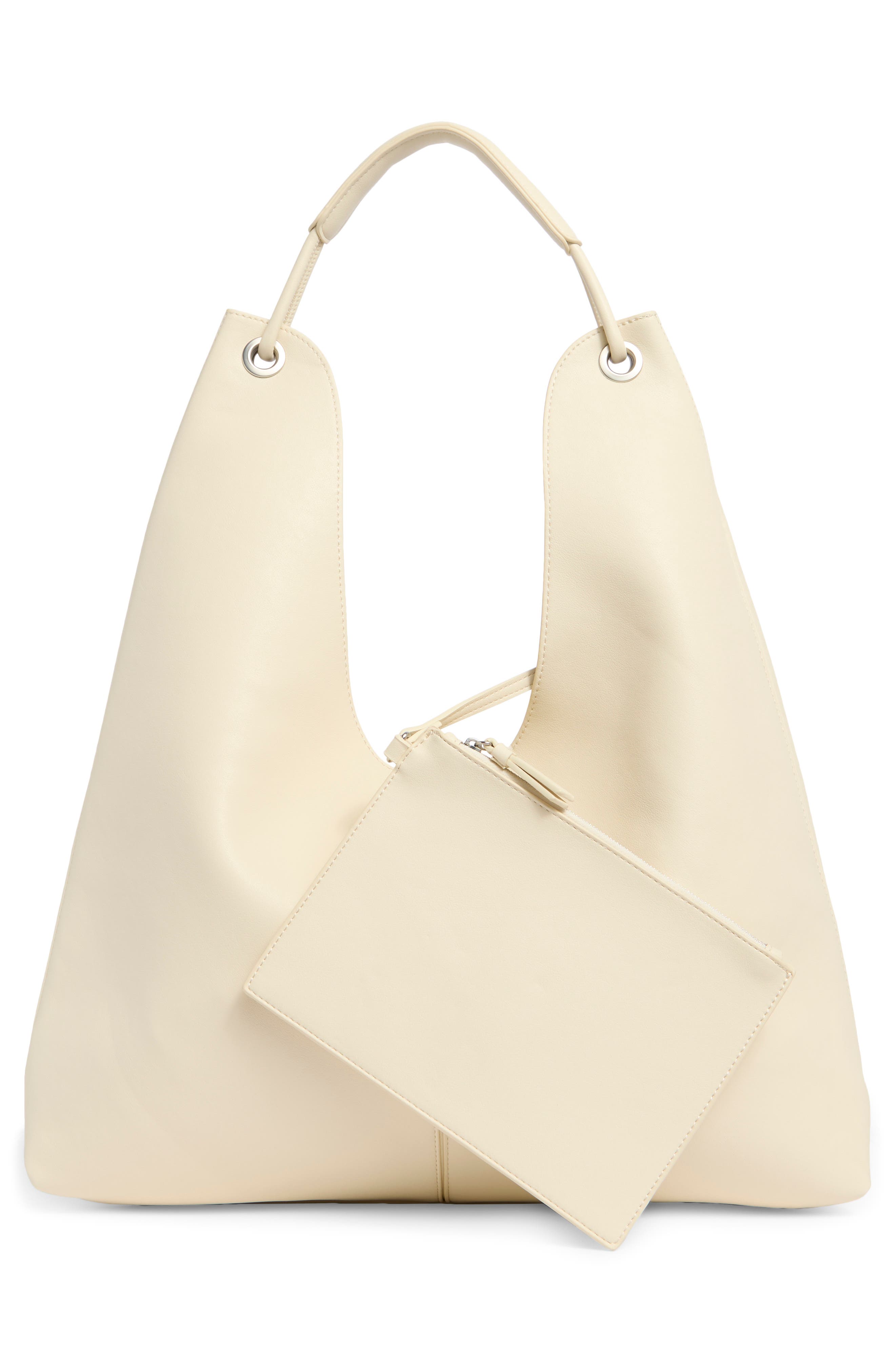 BCBG Soft Slouchy Hobo Bag, Alternate, color, Cloud