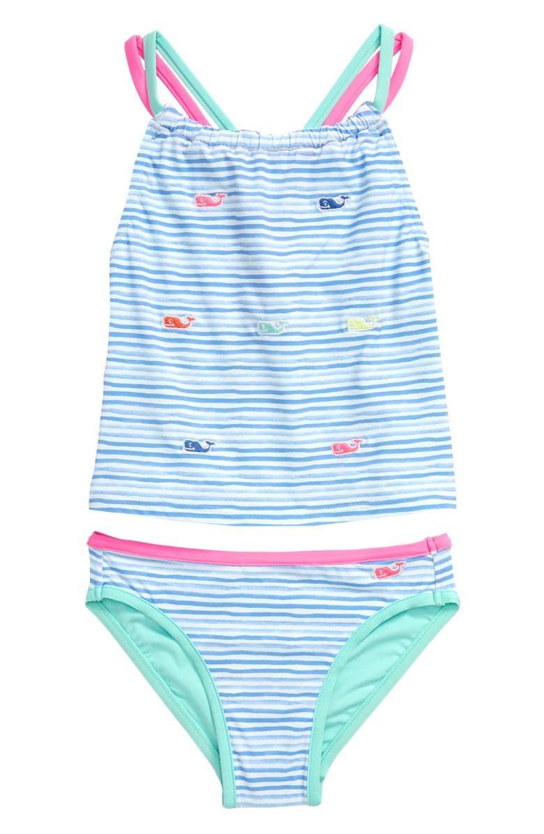 vineyard vines Whale Embroidered Two-Piece Swimsuit, Main, color, 