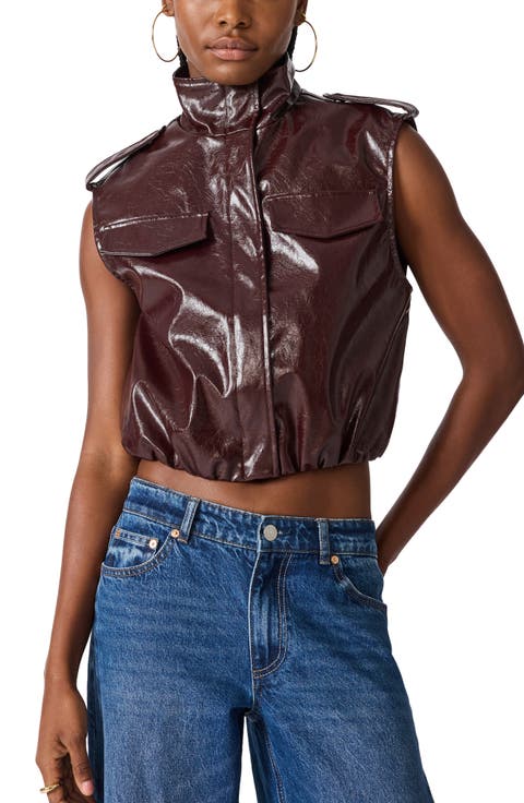 Luxie Faux Leather Vest