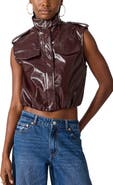 Steve Madden Luxie Faux Leather Vest