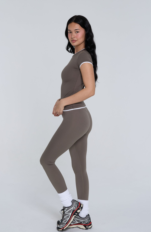 Form Layering Tee In Gray