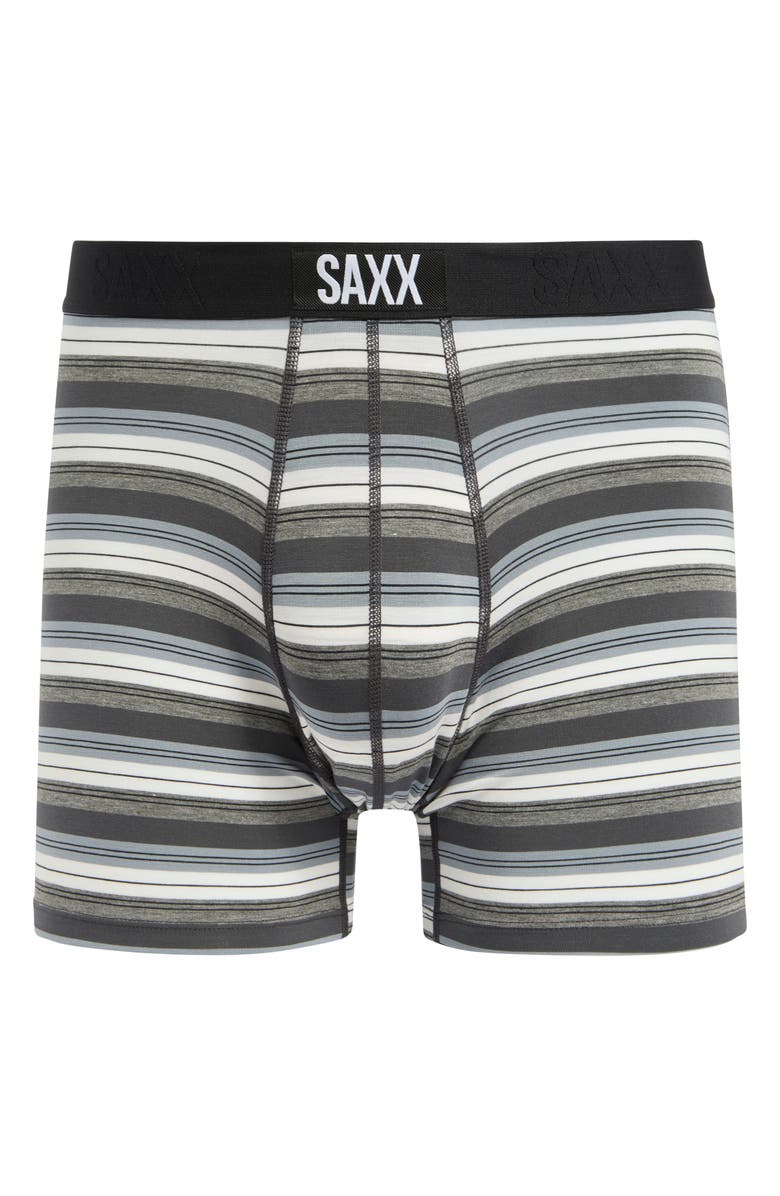 SAXX Vibe Super Soft Boxer Briefser Briefs, Alternate, color, Freehand Stripe- Grey