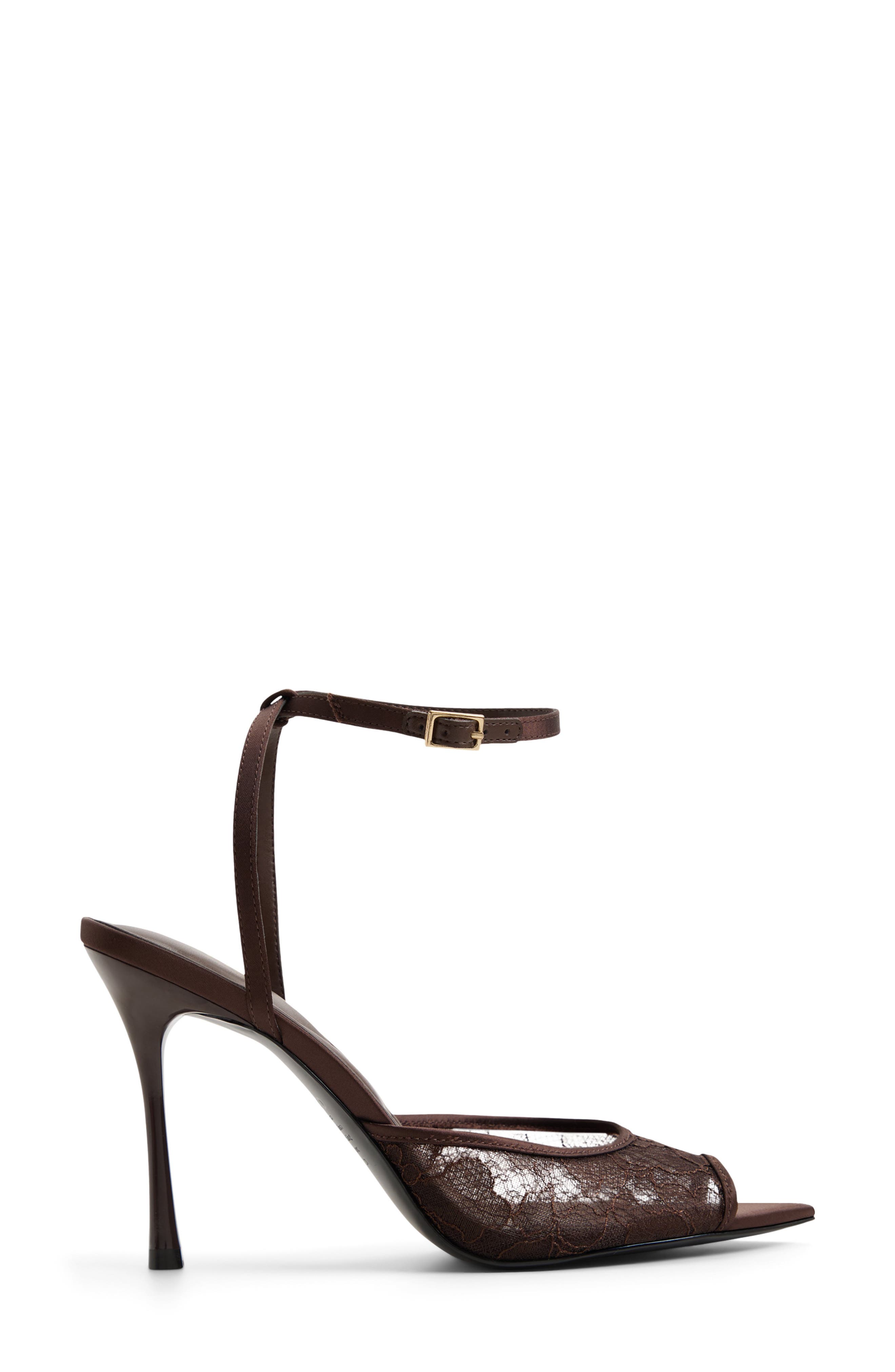 Belen Lace Sandal, Alternate, color, BROWN/ MULTI