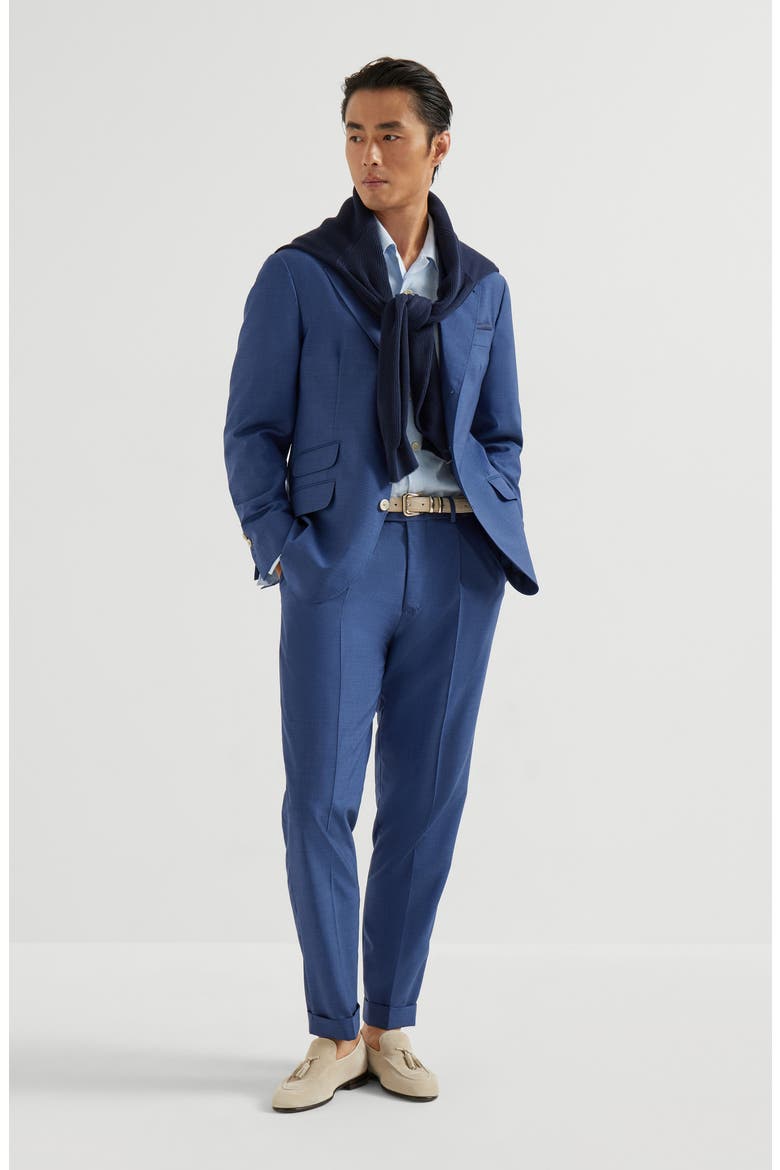 Shirt with Crête details, Alternate, color, Azure