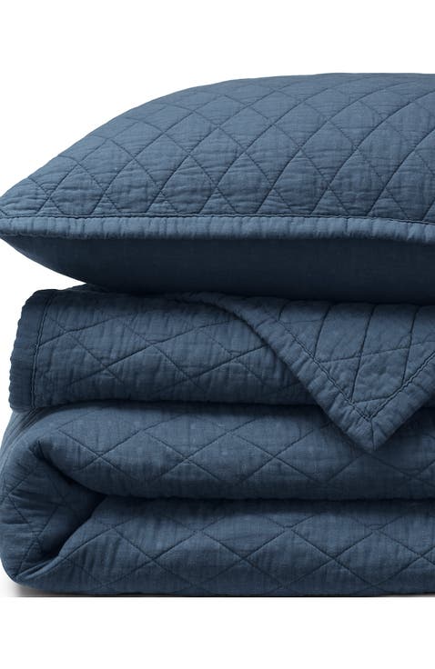 Solid Diamond Double Voile Quilt