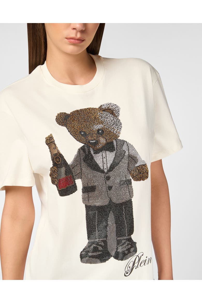 T-Shirt Man Fit Teddy Women, Alternate, color, OffWhite