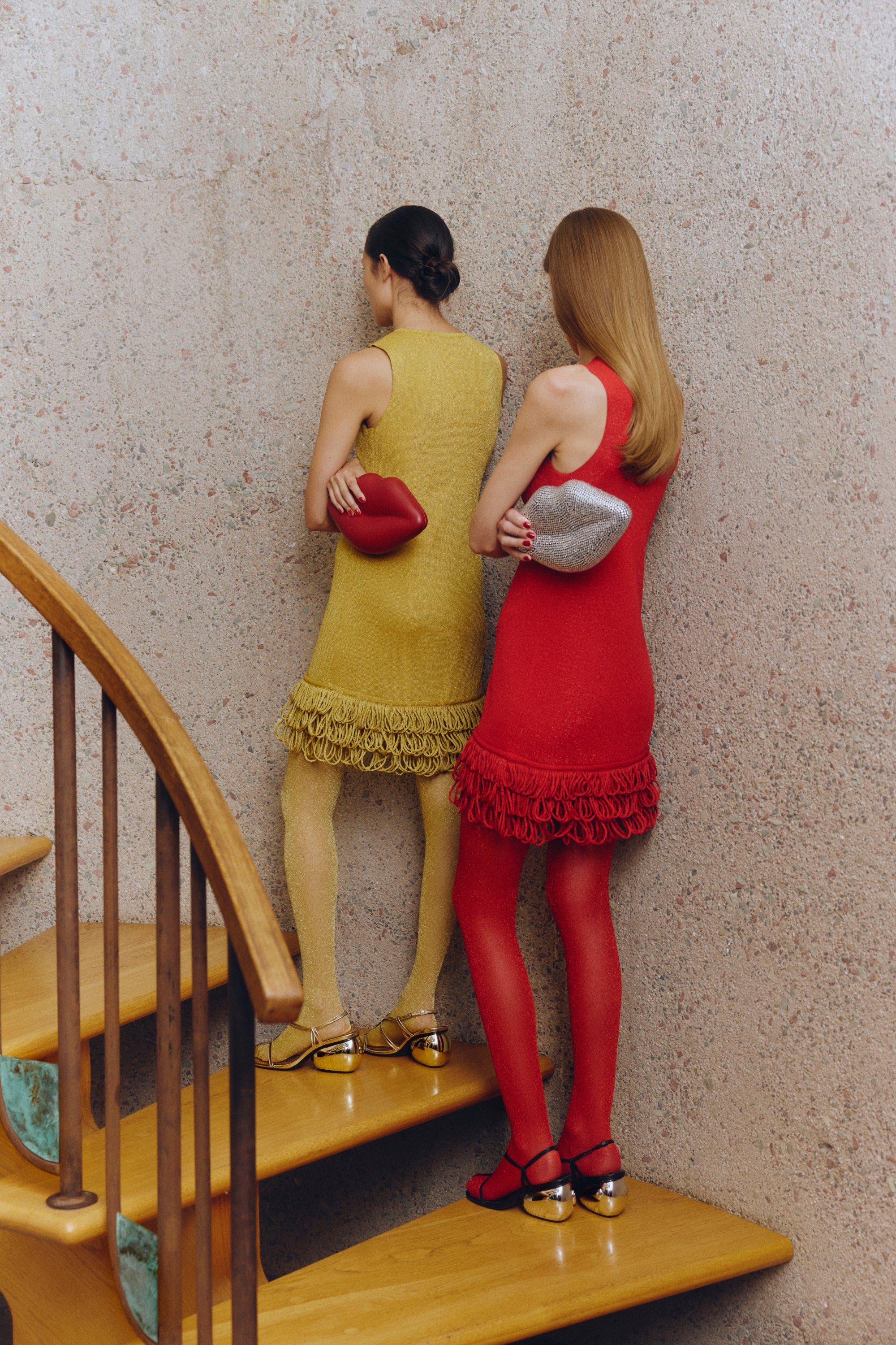 SIMONMILLER Lip Clutch Lucky Red, Alternate, color, Lucky Red