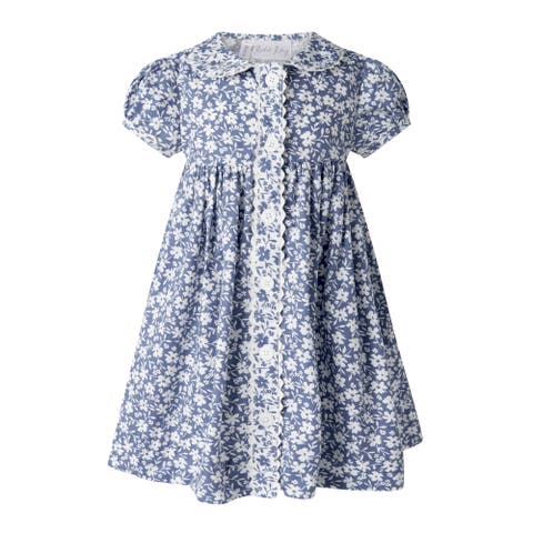Floral Button-Front Dress and Bloomers