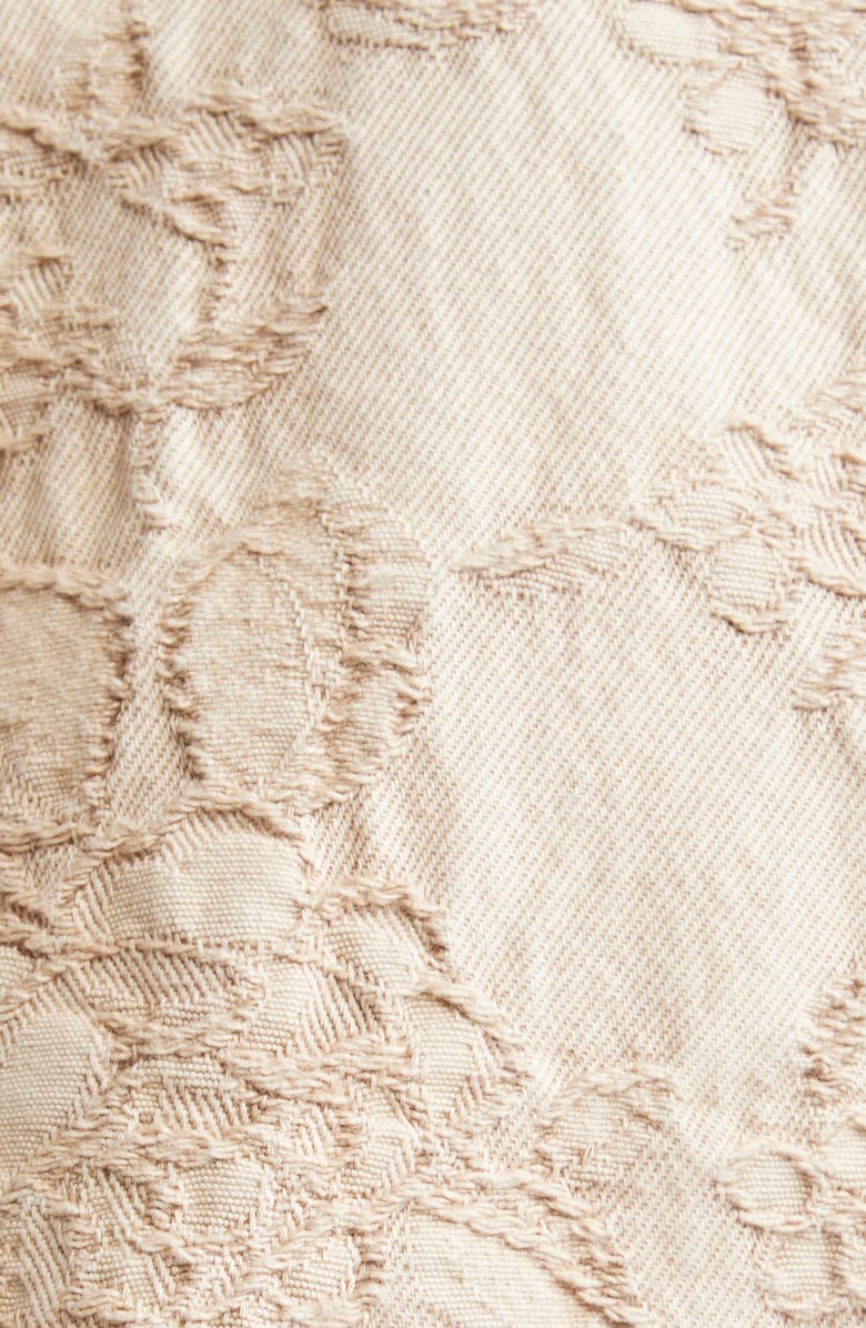 L'AGENCE Jennah Crinkled Cotton Twill Blazer, Alternate, color, Neutral Crinkle Twill