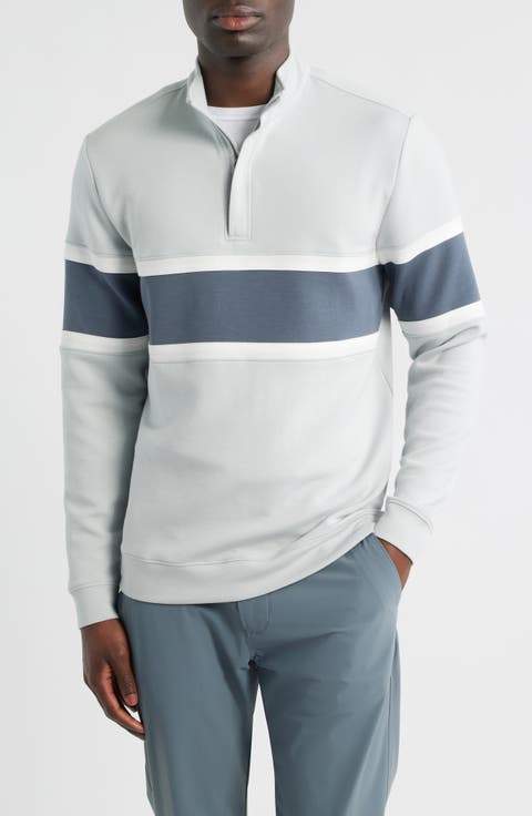 Owen Chest Stripe Golf Quarter Zip