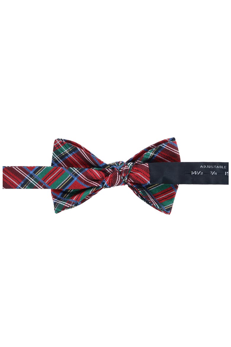 Nicholas Tartan Plaid Silk Bow Tie, Alternate, color, TARTAN PLAID