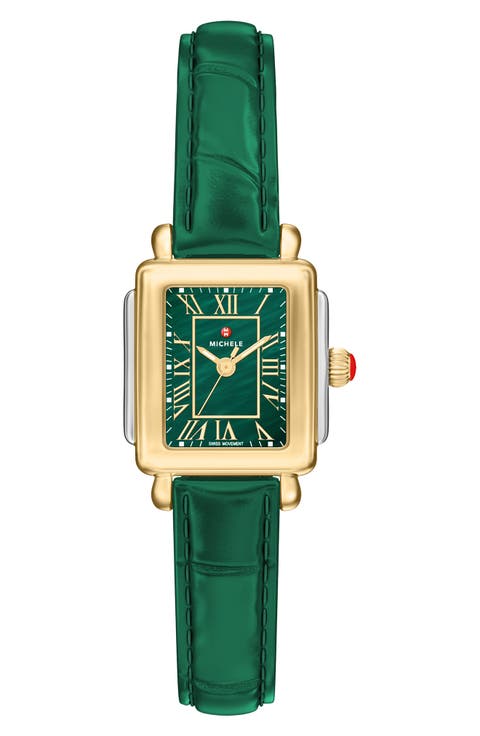 Deco Madison Mini Two-Tone Leather Strap Watch